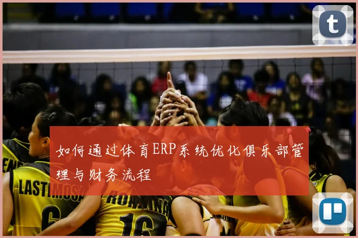 如何通过体育ERP系统优化俱乐部管理与财务流程